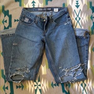 Cruel Girl Lowrise distressed jeans